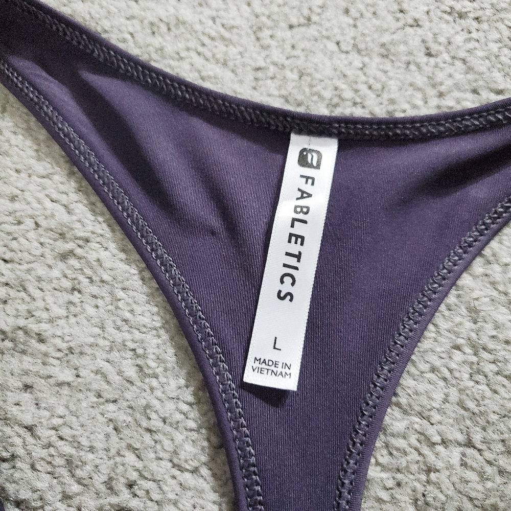 Fabletics Purple Racerback Tank - Picture 2 of 2